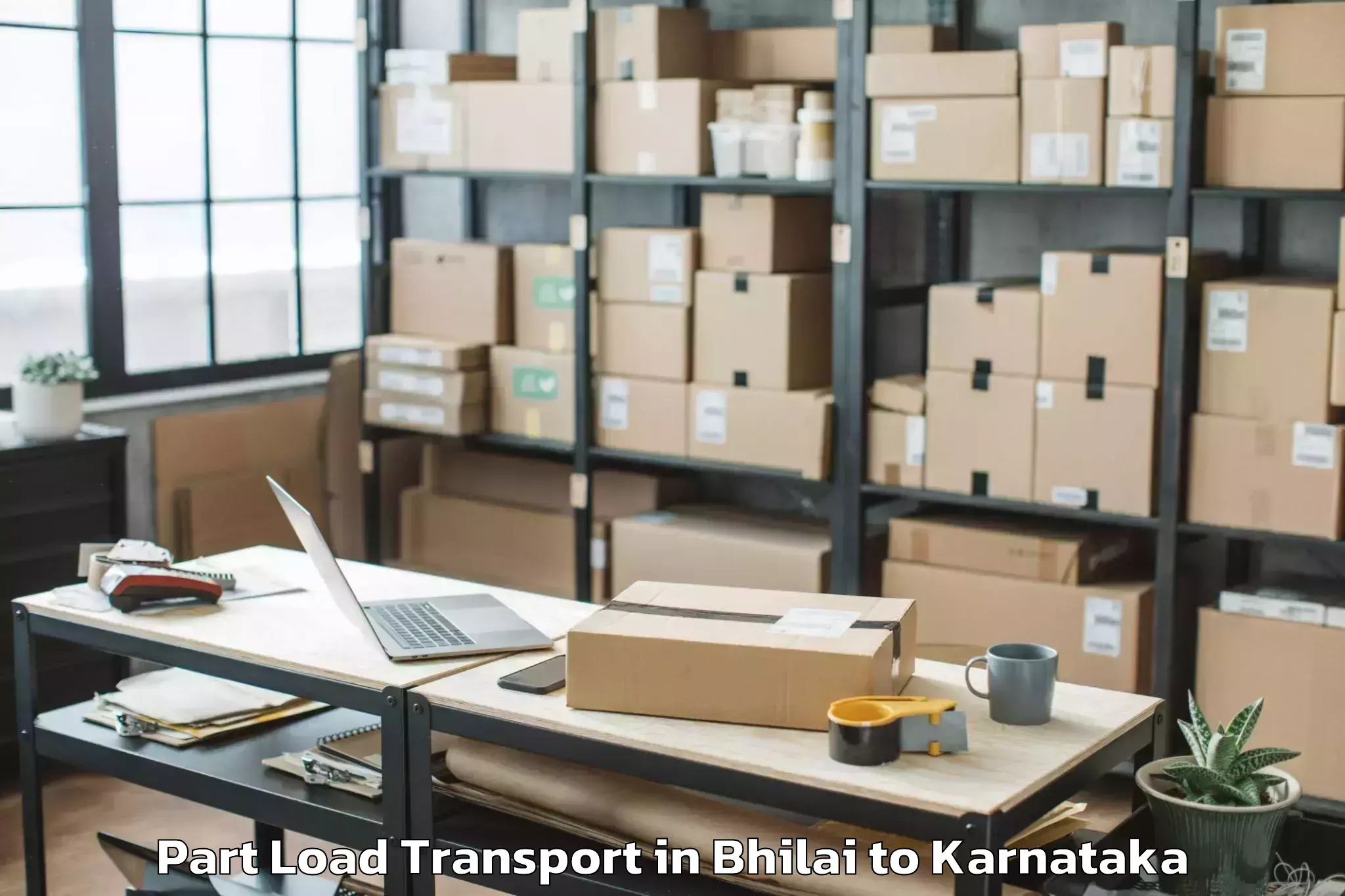 Hassle-Free Bhilai to Manvi Part Load Transport